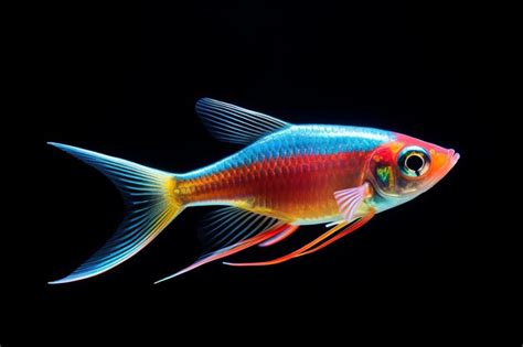 Neon Tetra: A Miniature Masterpiece That Glides Through the Water Columns Like a Living Jewel!